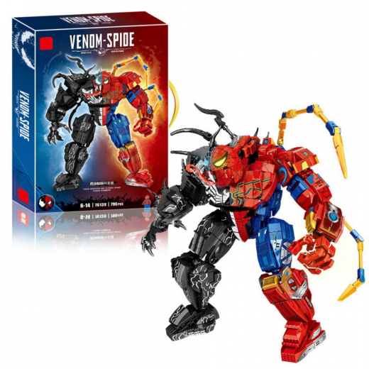 K Toys | Venom-Spider Bricks 796 Pieces