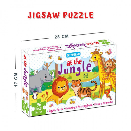 Dreamland  at the jungle jigsaw puzzle for kids 96 pcs