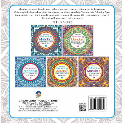 Dreamland refreshing mandala coloring book for adults