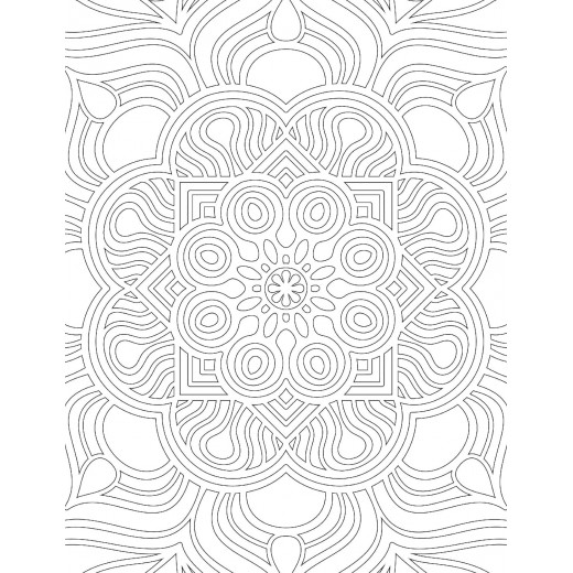 Dreamland Mandala Adult Coloring Book for Peace & Relaxation
