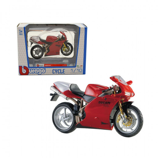 Burago Ducati 998R Red 1:18  Motorcycle Model Die Cast