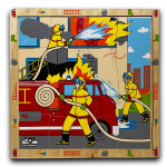 المهن: لعبة بازل الإطفاء