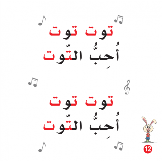 Rabbit And Blueberry Jam Arabic Alphabets Book, Letter Ta'a
