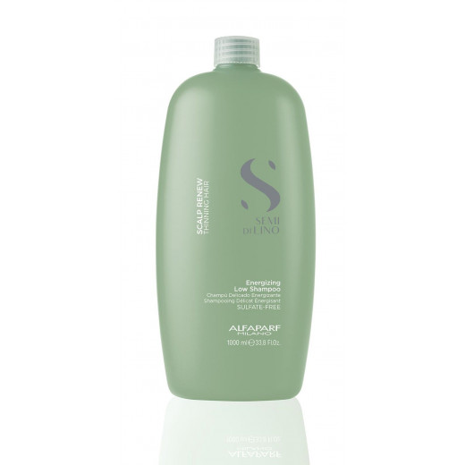 Alfaparf Milano Semi Di Lino Scalp Renew Energizing shampoo for Thinning Hair(HAIR LOSS) - Strengthens, Re-densifies and Stimulates Hair Fiber 1000 ML