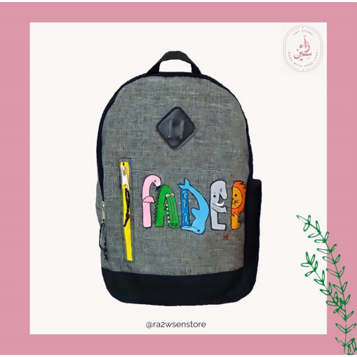 Hand painted backbag for kids, Large size