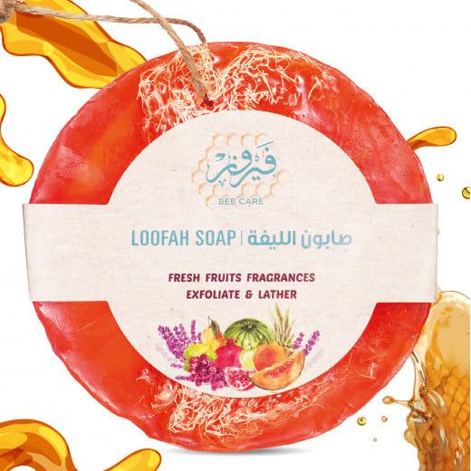 Fairouz Bee Care Cherry Loofah Soap