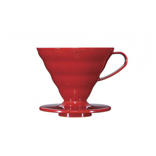 HARIO V60 Ceramic Coffee Dripper Red 02