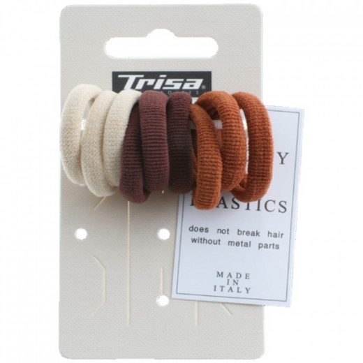 Trisa small italian elastics brown