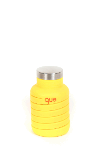 Que Collapsible Water Bottle, Citrus Yellow, 590 ml